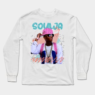 Retro Vintage Soulja Boy Fan Art Design T-shirt Long Sleeve T-Shirt